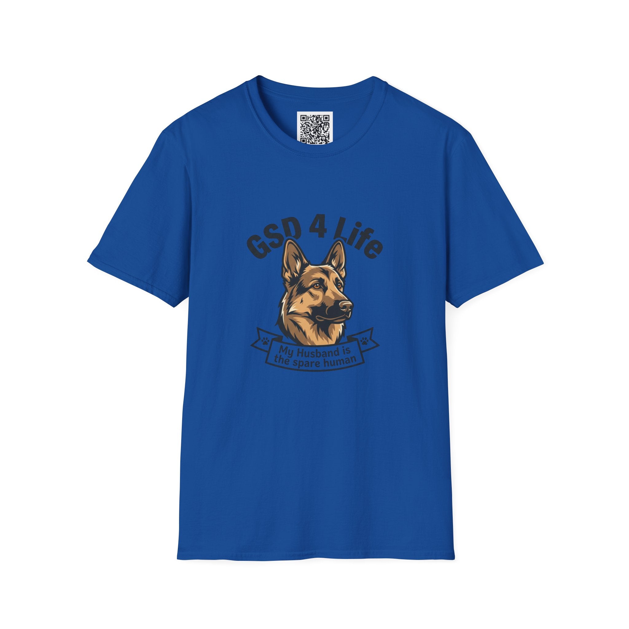 GSD 4 Life — "My Husband is the Spare Human" Dog Lover Tee