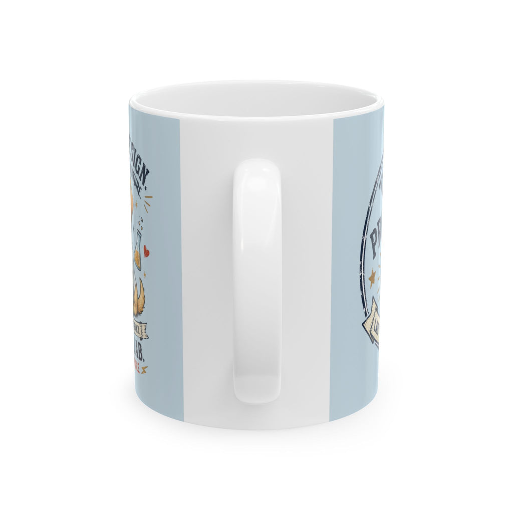 Cute Lab Lover Mug — "Cuteness Overload" Ceramic Coffee Cup (11oz & 15oz)