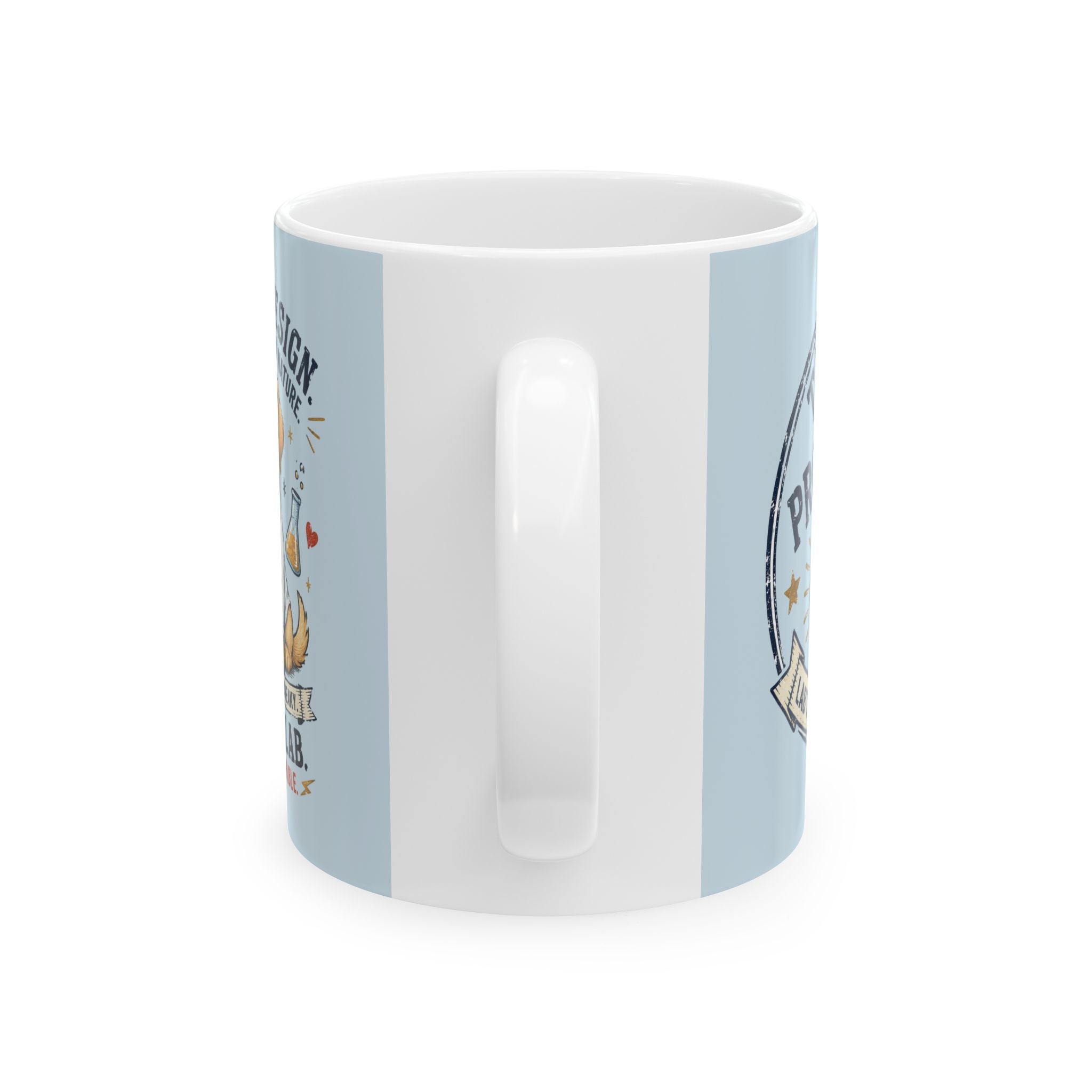 Cute Lab Lover Mug — "Cuteness Overload" Ceramic Coffee Cup (11oz & 15oz)