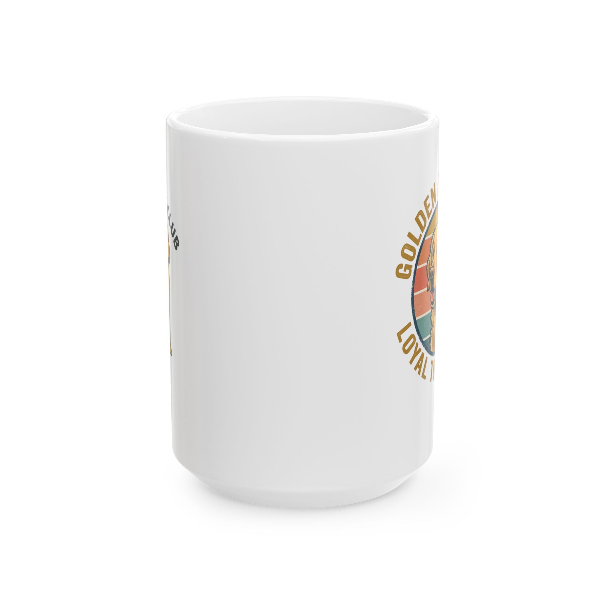 Golden Retriever Ceramic Mug — "Good Boy" Loyal Dog Coffee Cup (11oz/15oz)