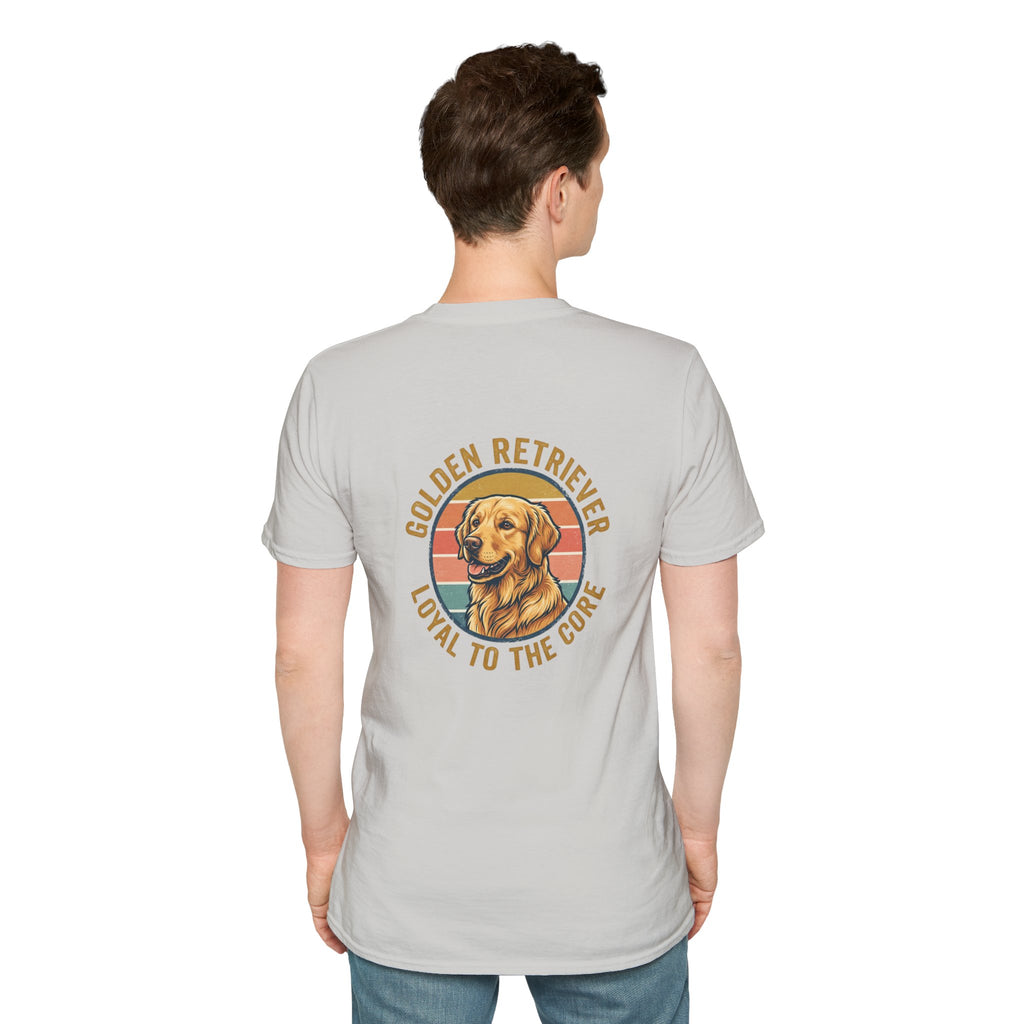 Golden Retriever Good Boy Club Print T-Shirt