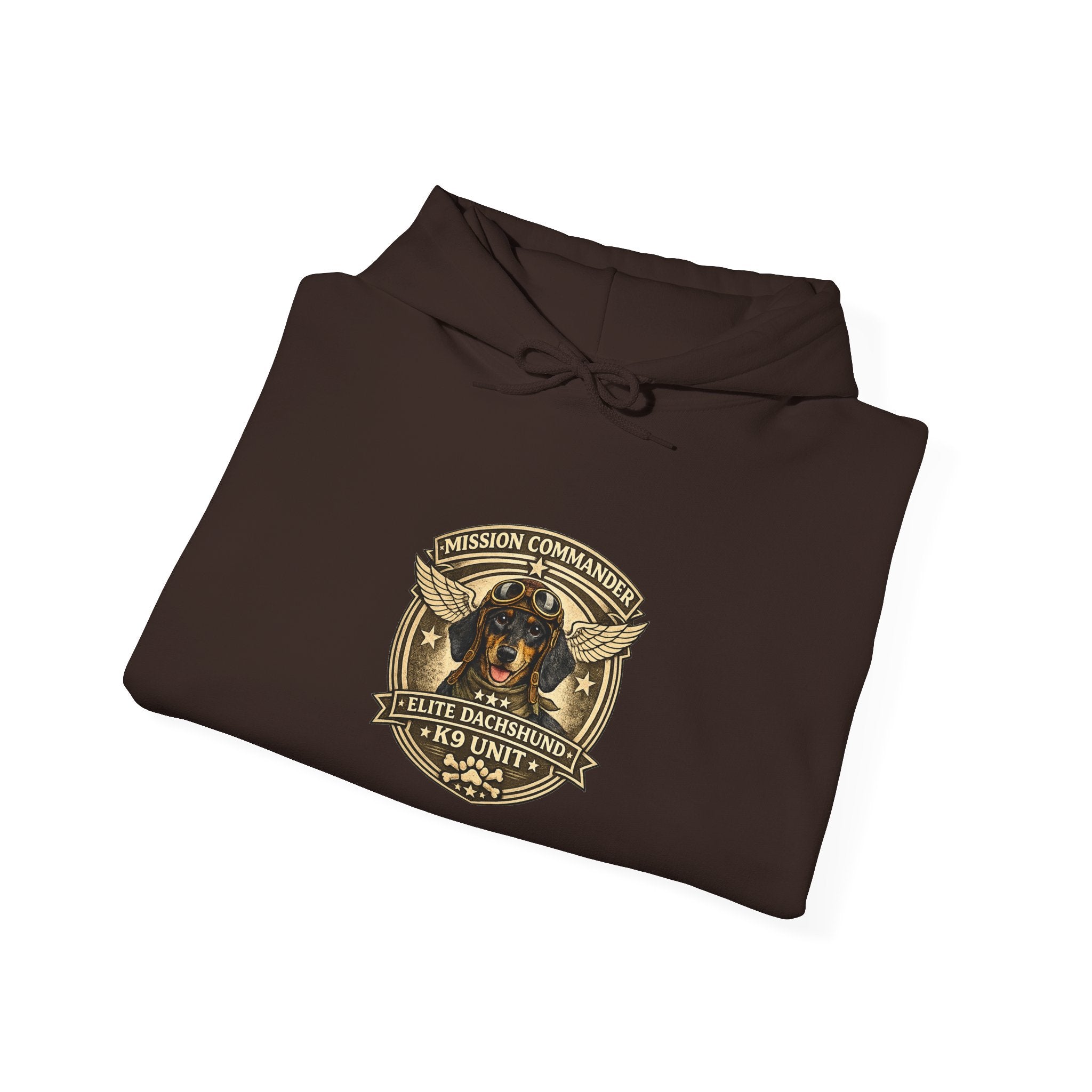 Dachshund — "Long Dog" Vintage Badge Graphic