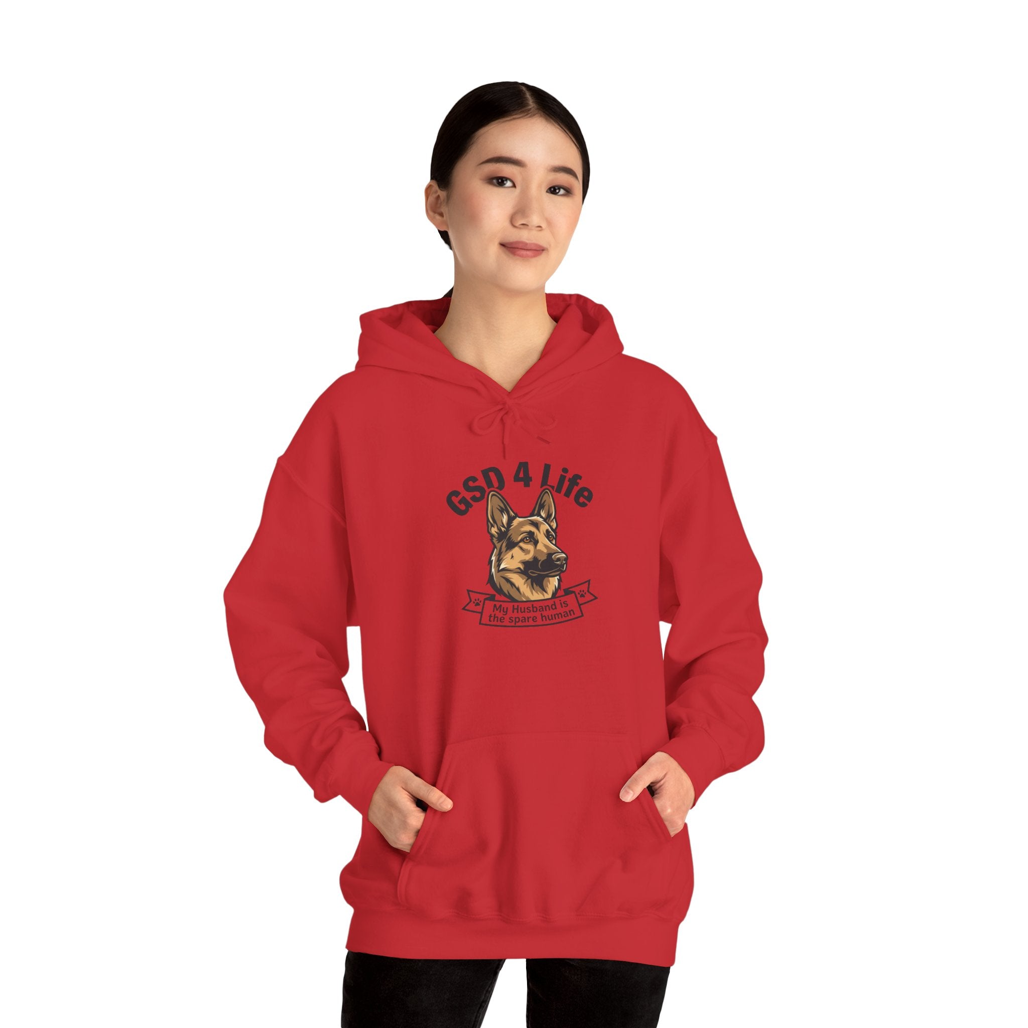 GSD 4 Life Hoodie — my husband is the spare human