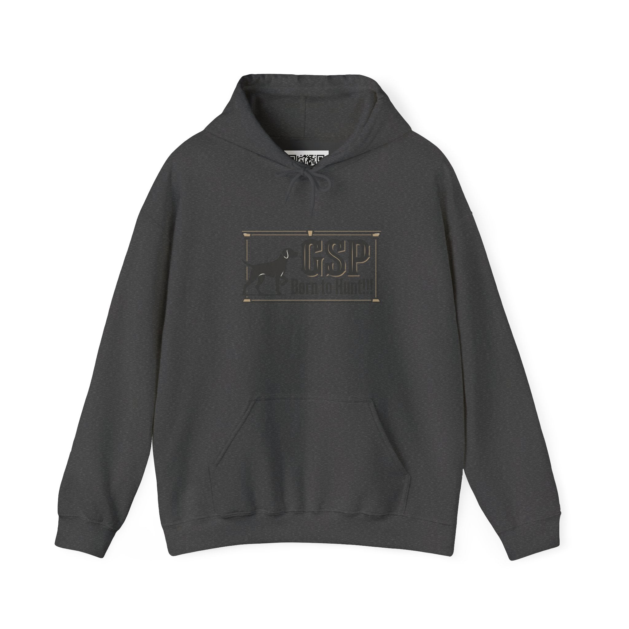 GSP 'Born to Hunt' Hoodie — German Shorthaired Pointer Blueprint Design