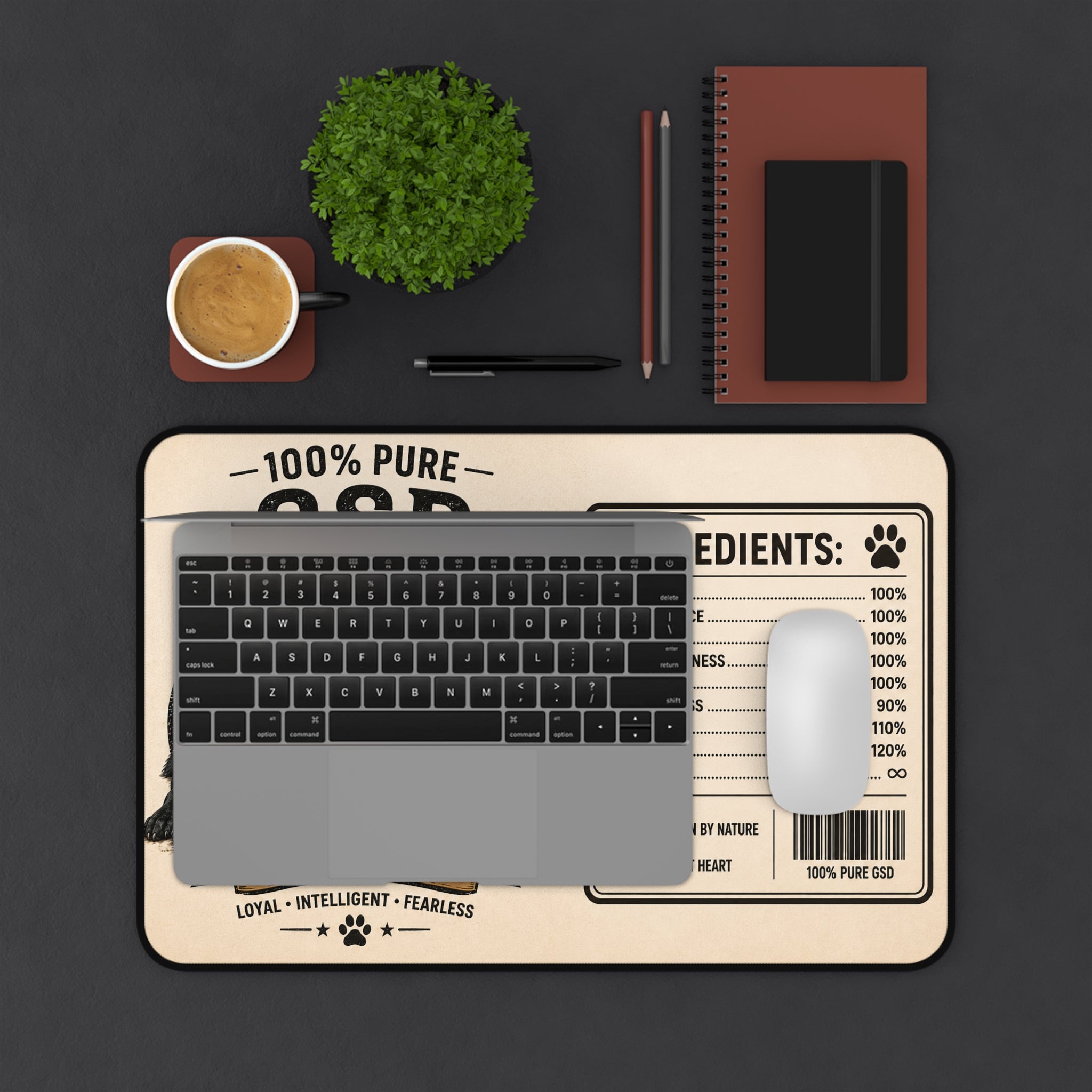 100% Pure GSD Desk Mat
