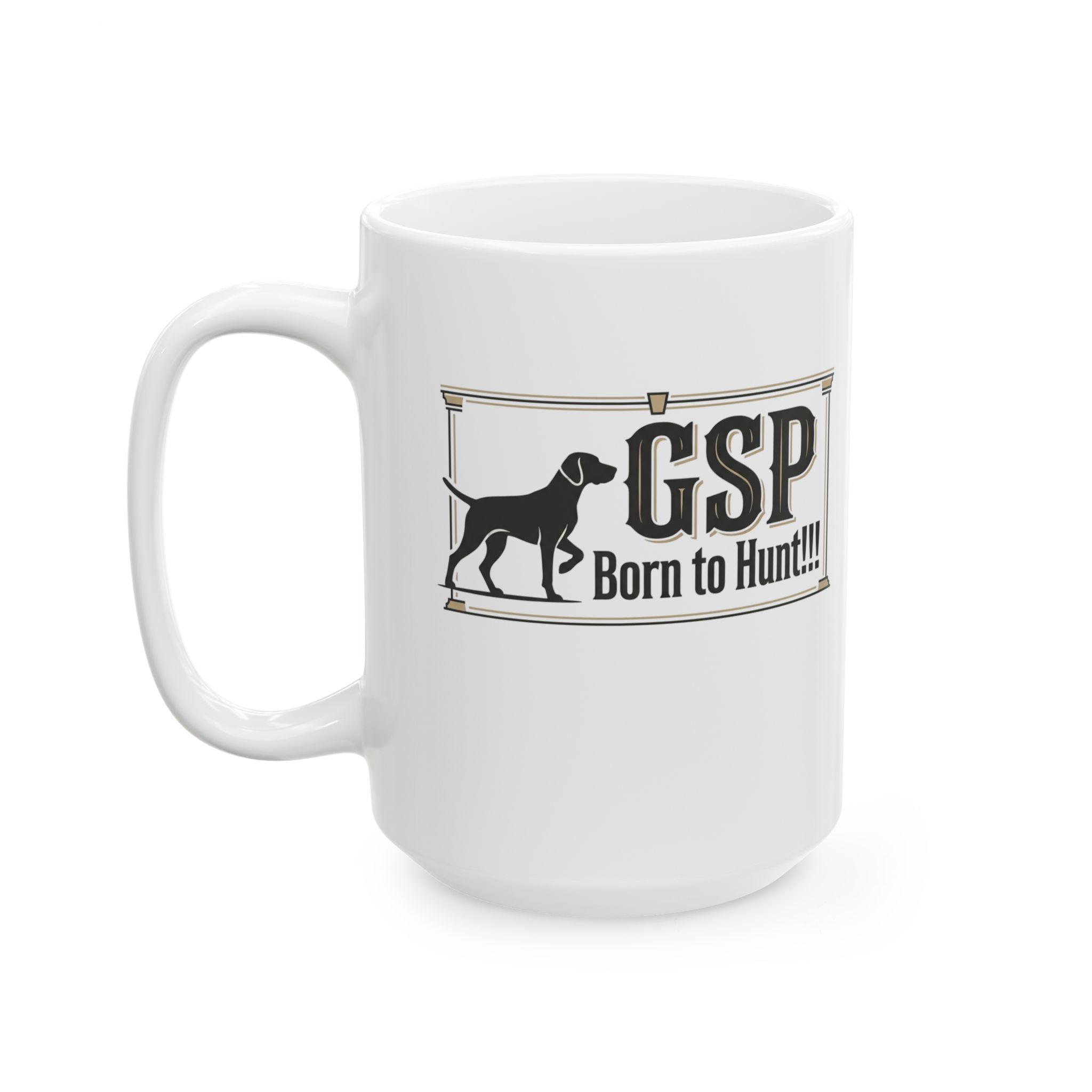 German Shorthaired Pointer Blueprint Ceramic Mug (11oz, 15oz)