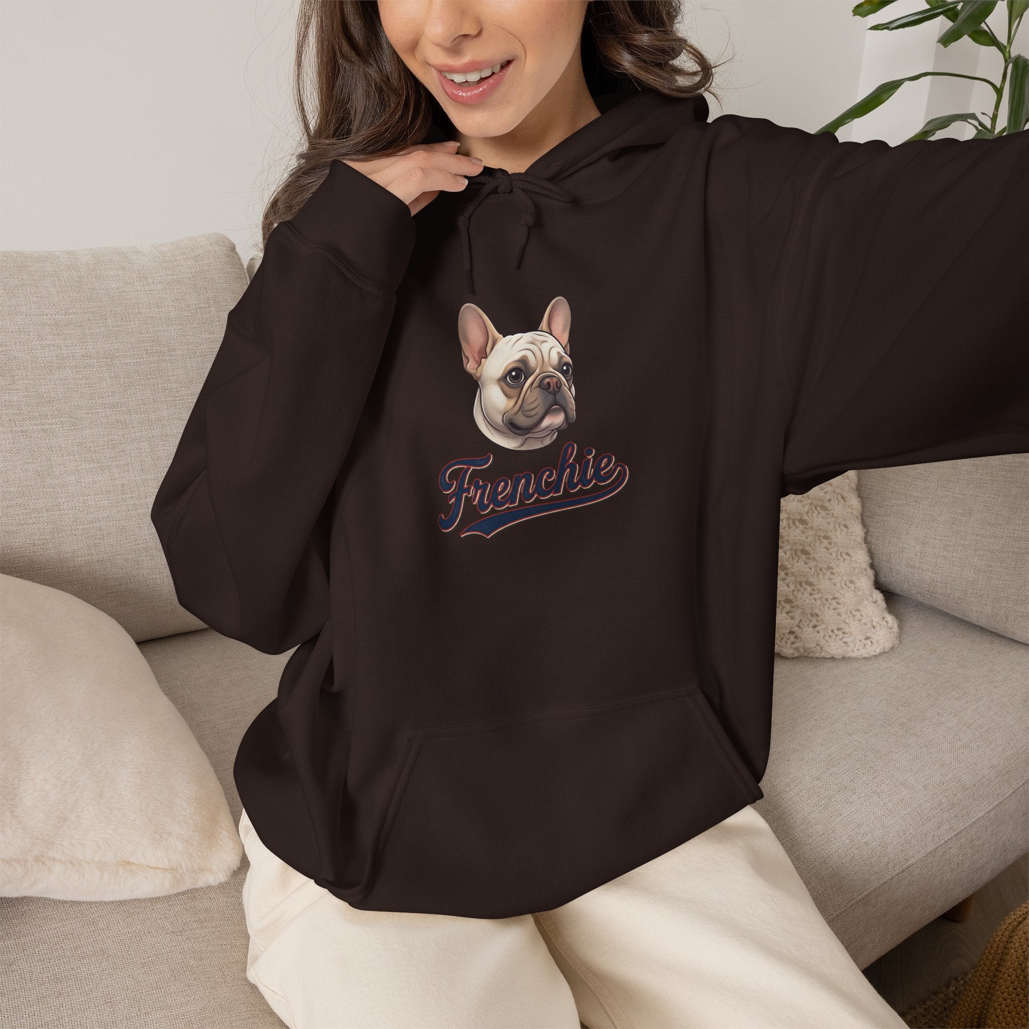 Frenchie Hoodie 90% Energy — Graphic Pullover
