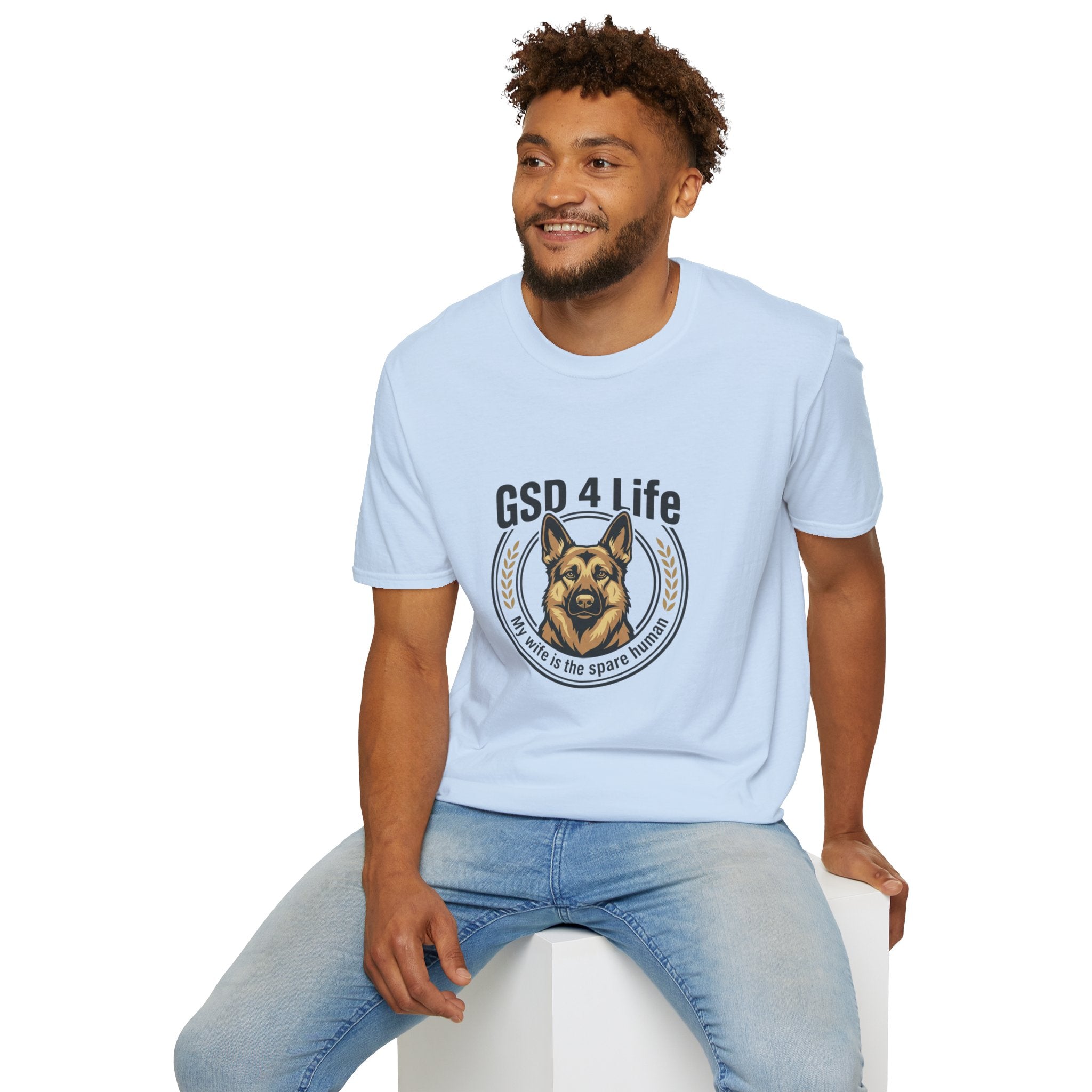 GSD 4 Life T-Shirt — My wife is a spare human German Shepherd Dog Lover Tee