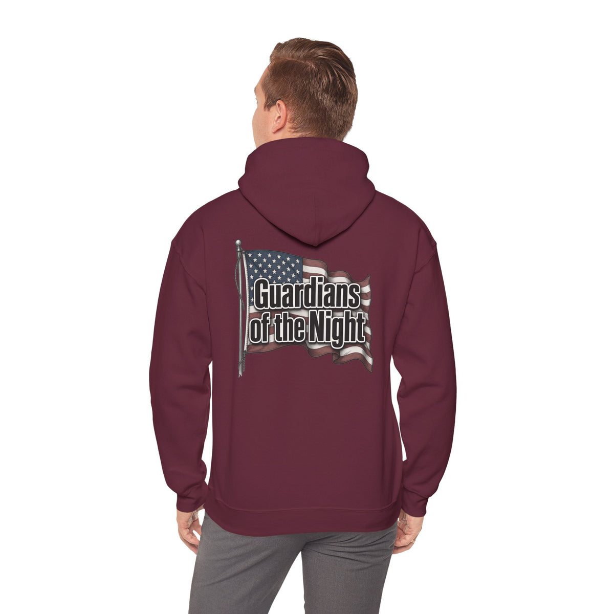 Guardians of the Night Hoodie – Patriotic American Flag Sweatshirt