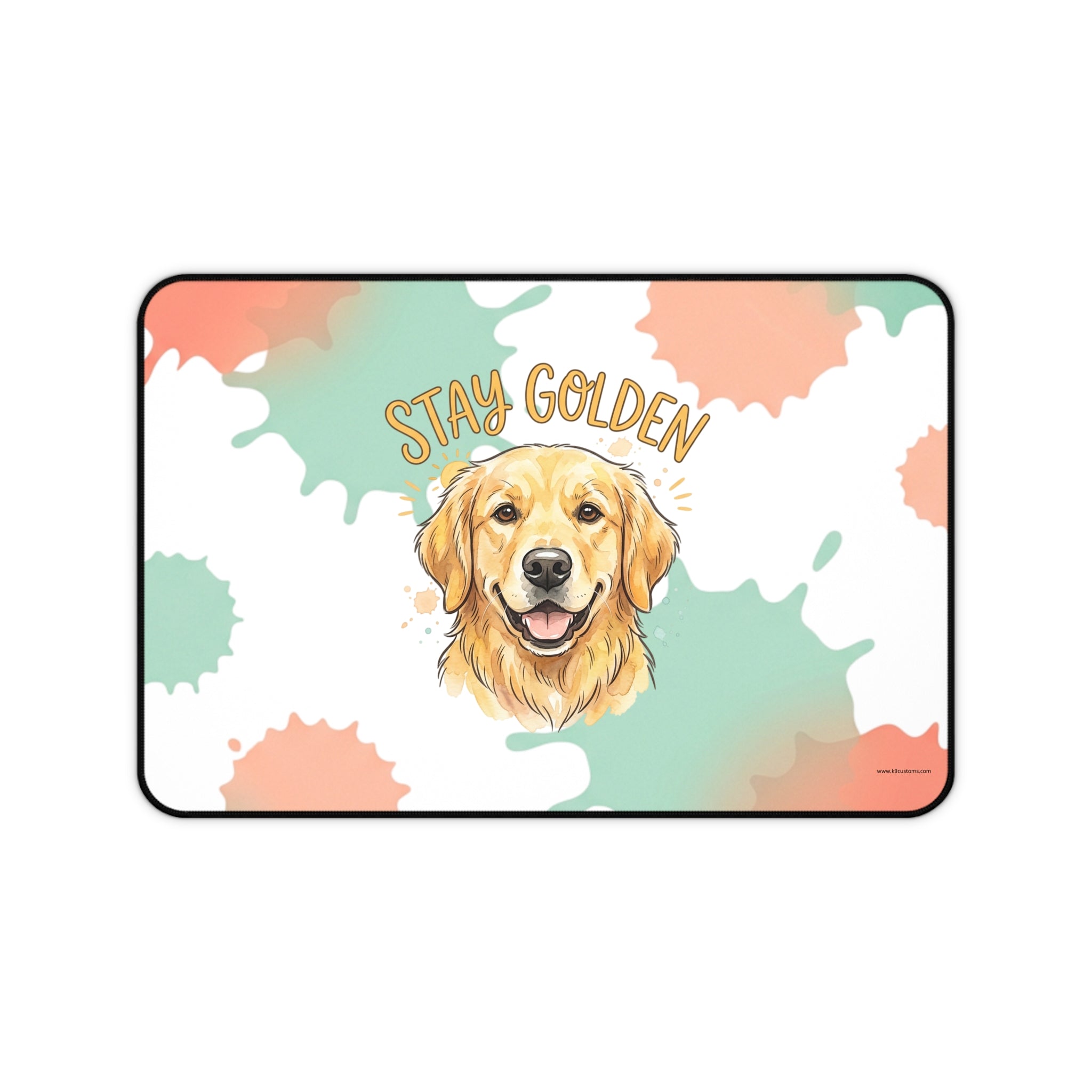 Stay Golden Golden Retriever Desk Mat