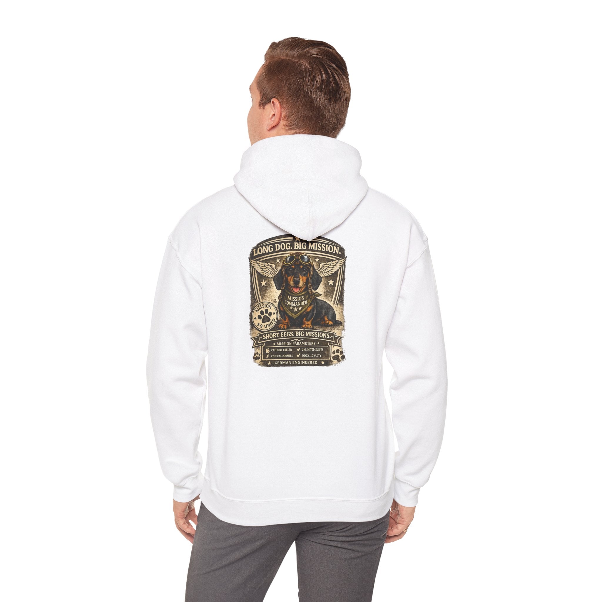 Dachshund — "Long Dog" Vintage Badge Graphic