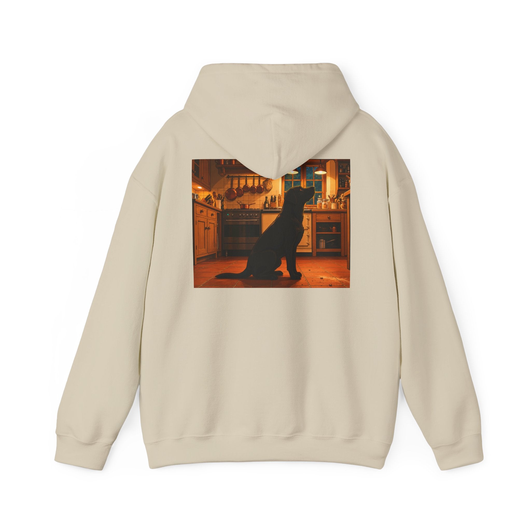 Labrador Retriever Hoodie — “Chief Crumb Inspector” Cute Labrador Kitchen Portrait Pullover