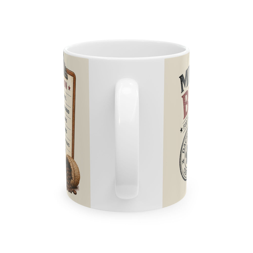 Dachshund Biker – 'Mission Brew' Coffee Cup