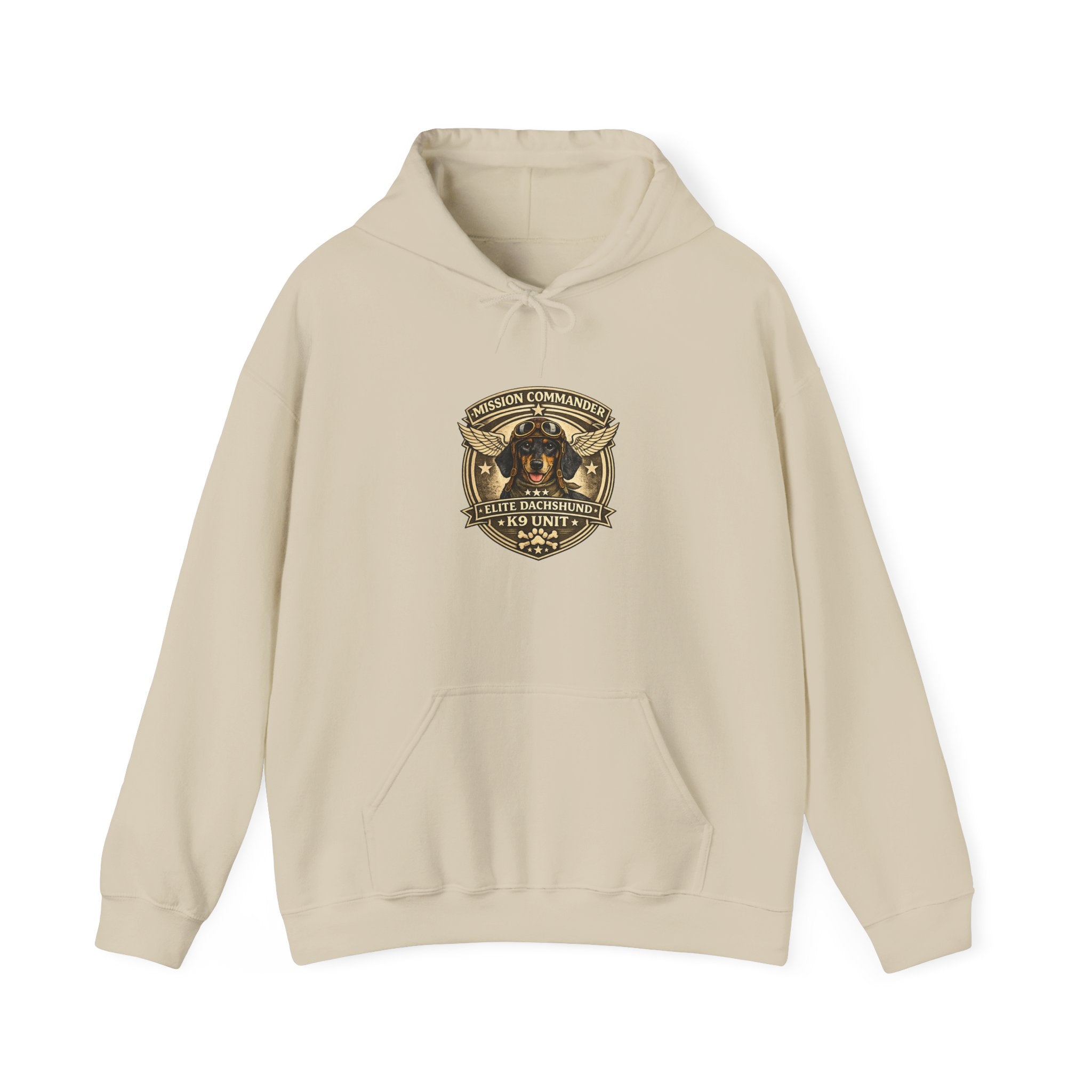 Dachshund — "Long Dog" Vintage Badge Graphic