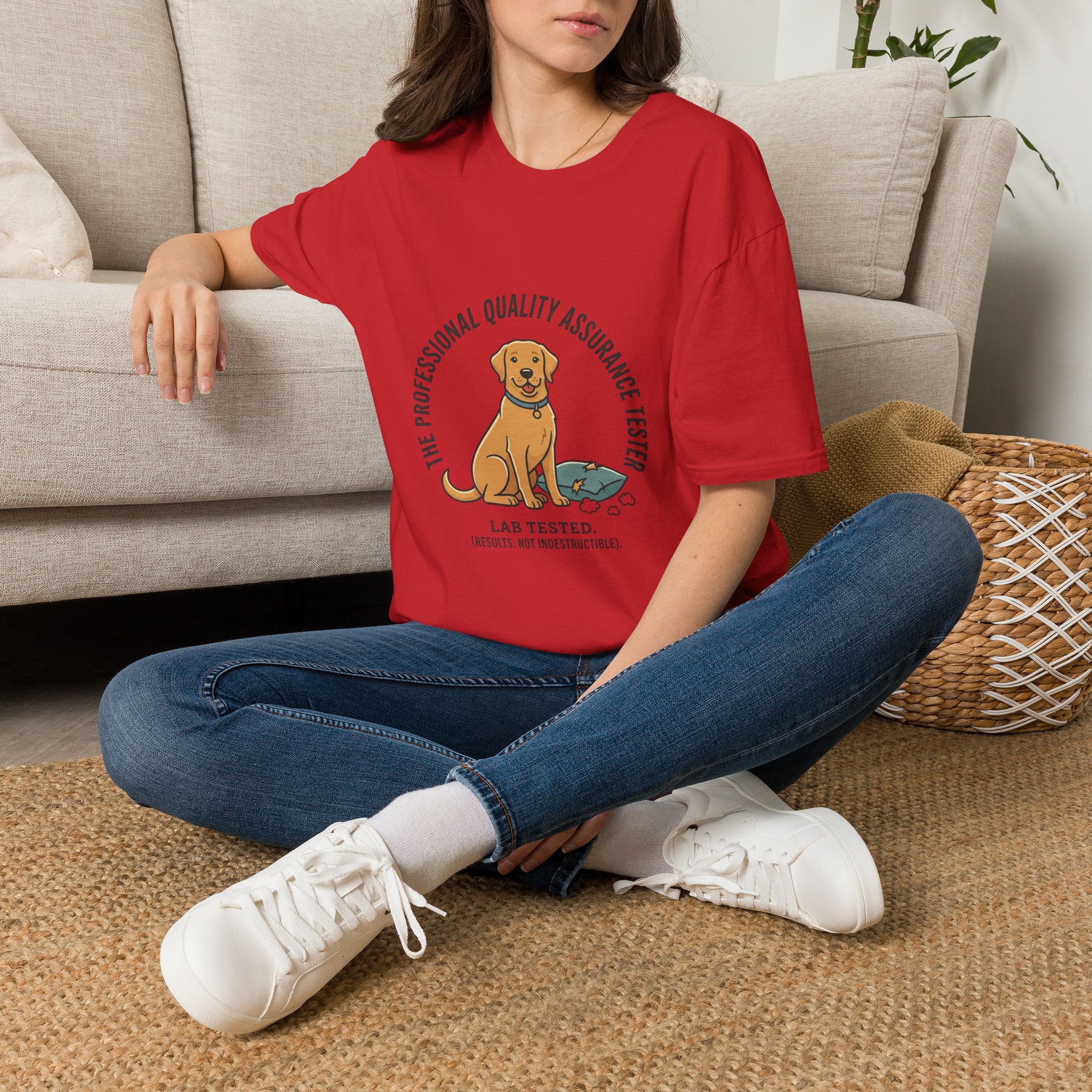 Lab Tested Quality Assurance Dog Graphic Tee