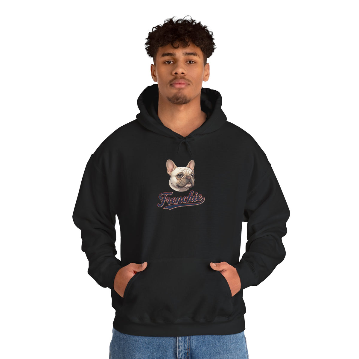 Frenchie Hoodie 90% Energy — Graphic Pullover