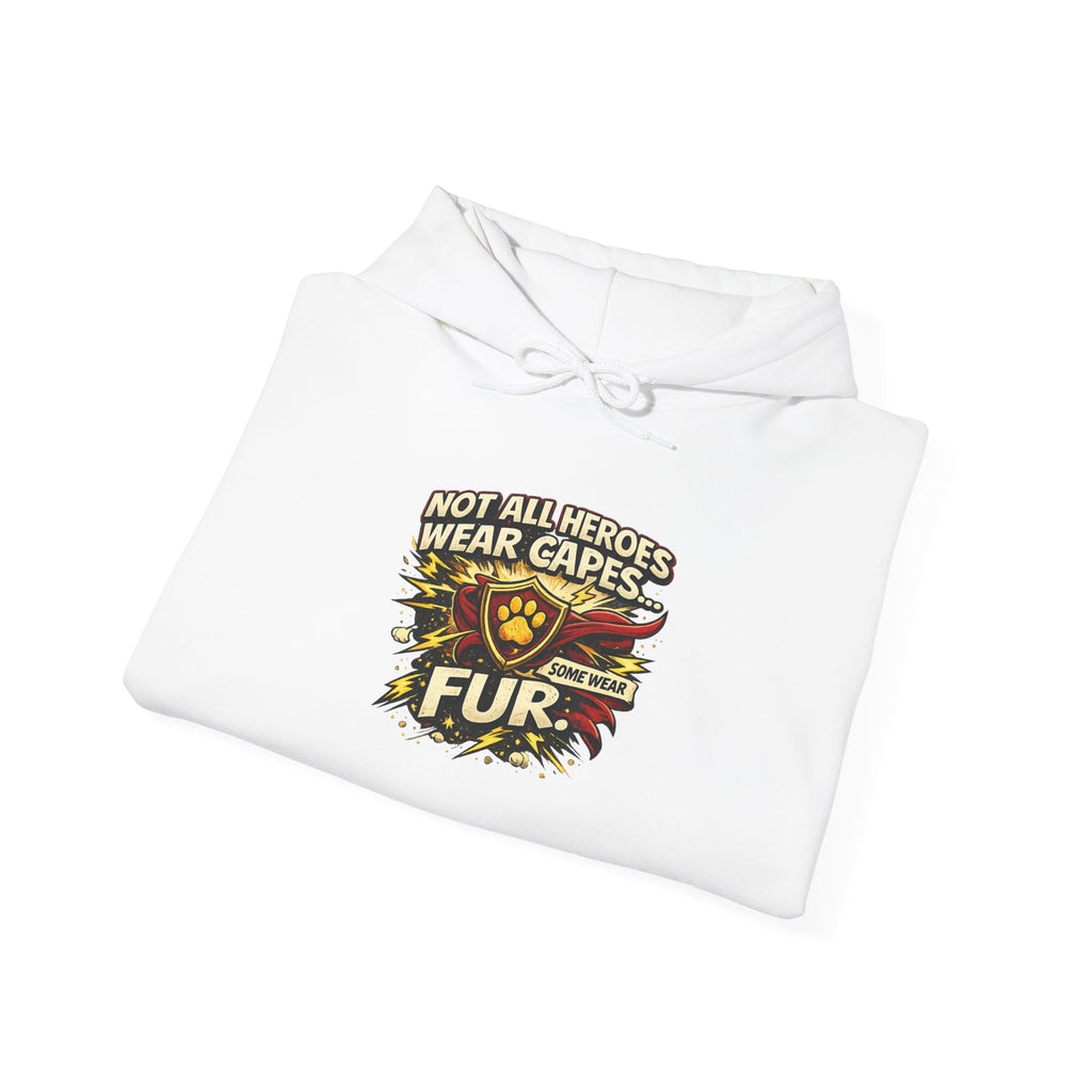 German Shepherd Protector Hoodie — "Not All Heroes Wear Capes" Dog Lover Pullover