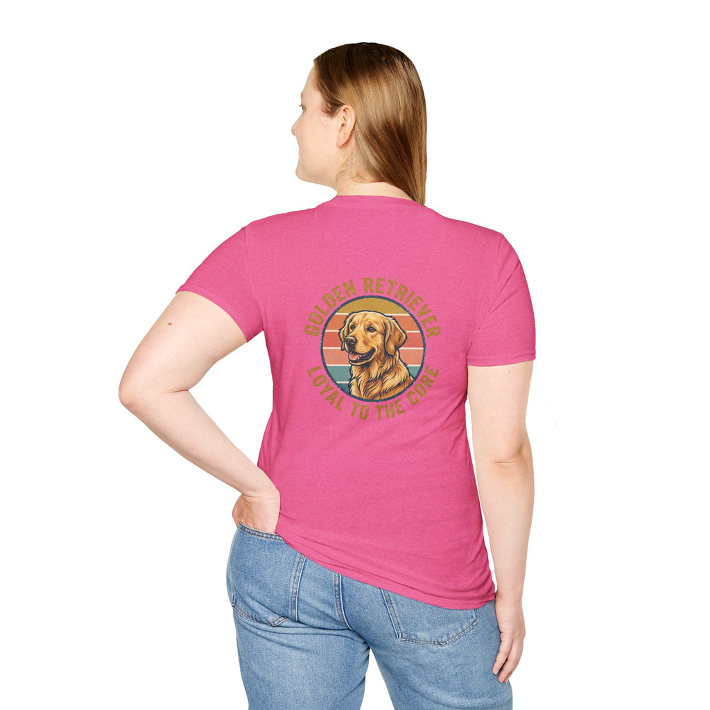 Golden Retriever Good Boy Club Print T-Shirt
