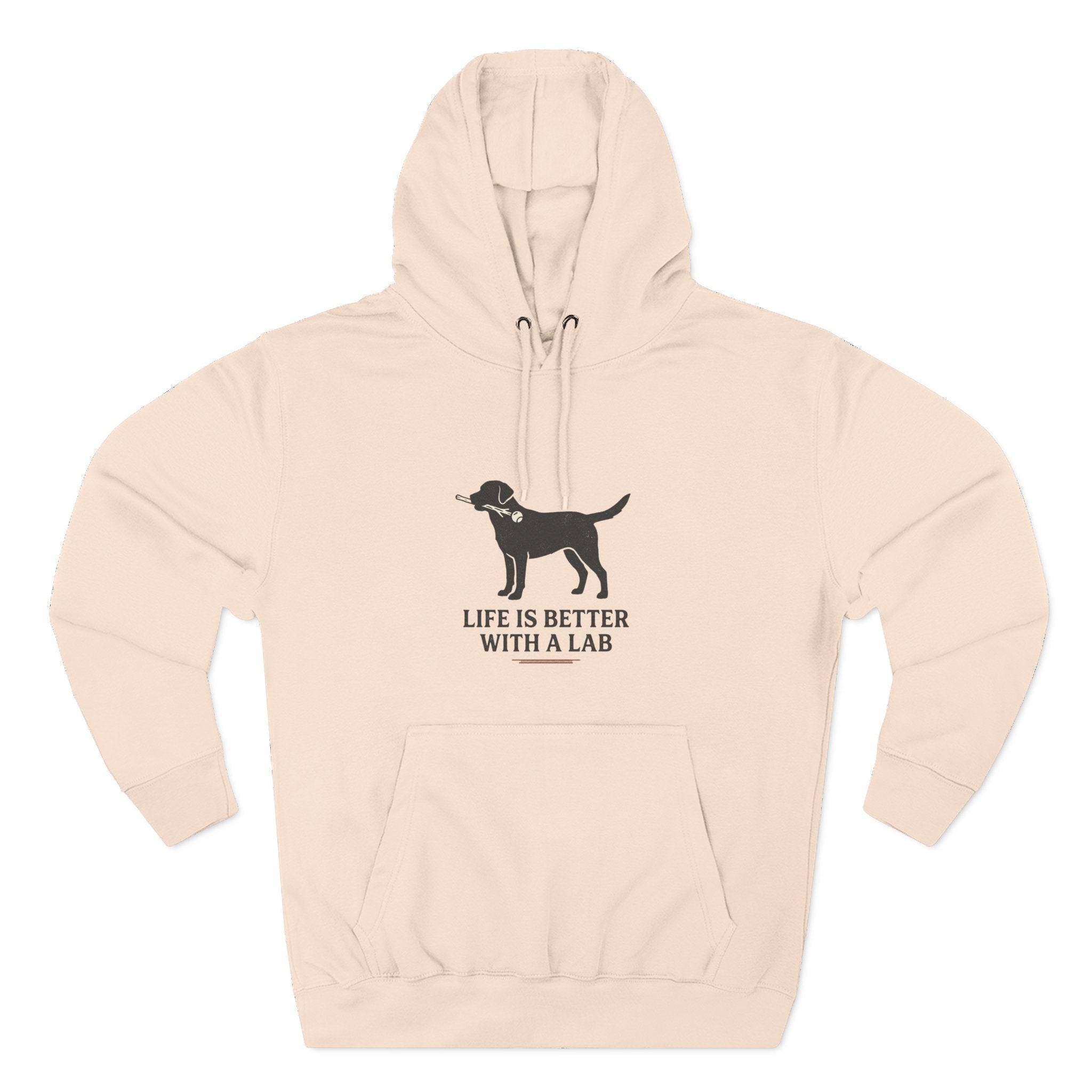 Three-Panel Fleece Hoodie