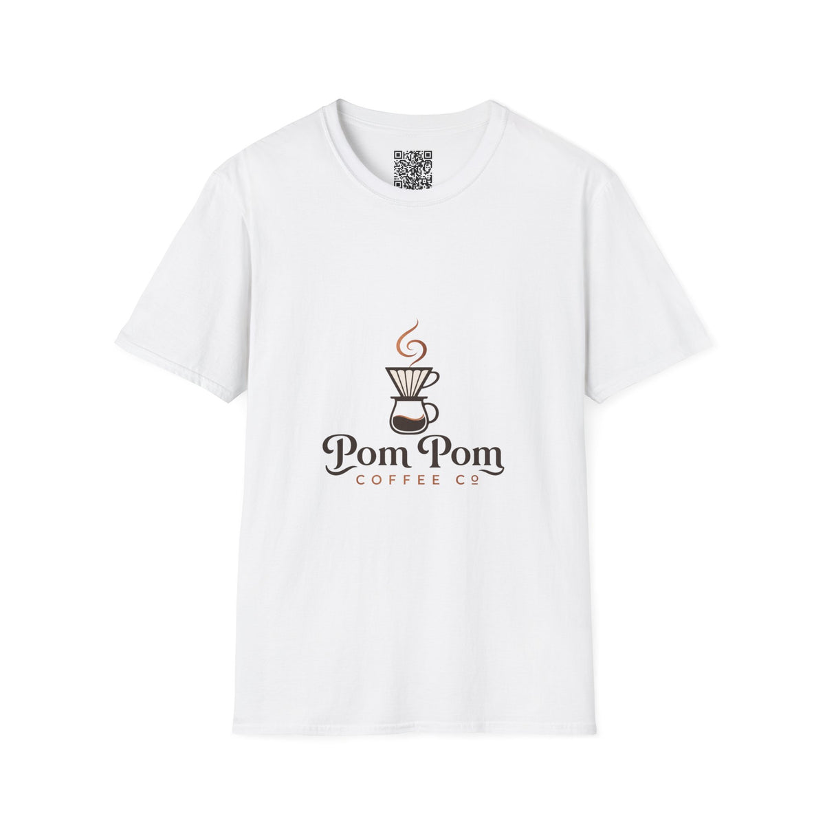 Pomeranian Pom Pom Coffee Pomeranian T-Shirt — “Fueled by Coffee and Pom Pom Energy”
