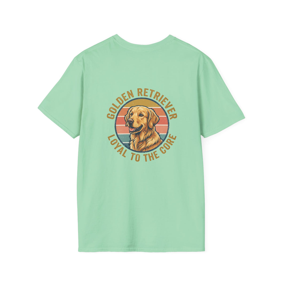 Golden Retriever Good Boy Club Print T-Shirt