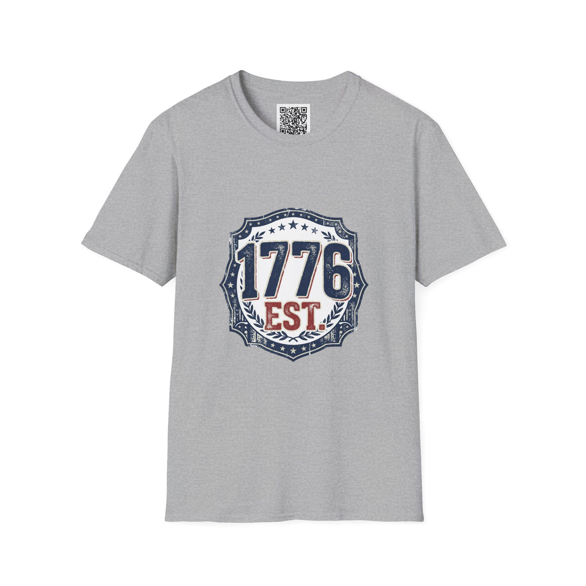 1776 Vintage Shield T-Shirt — Patriotic Independence Day Tee