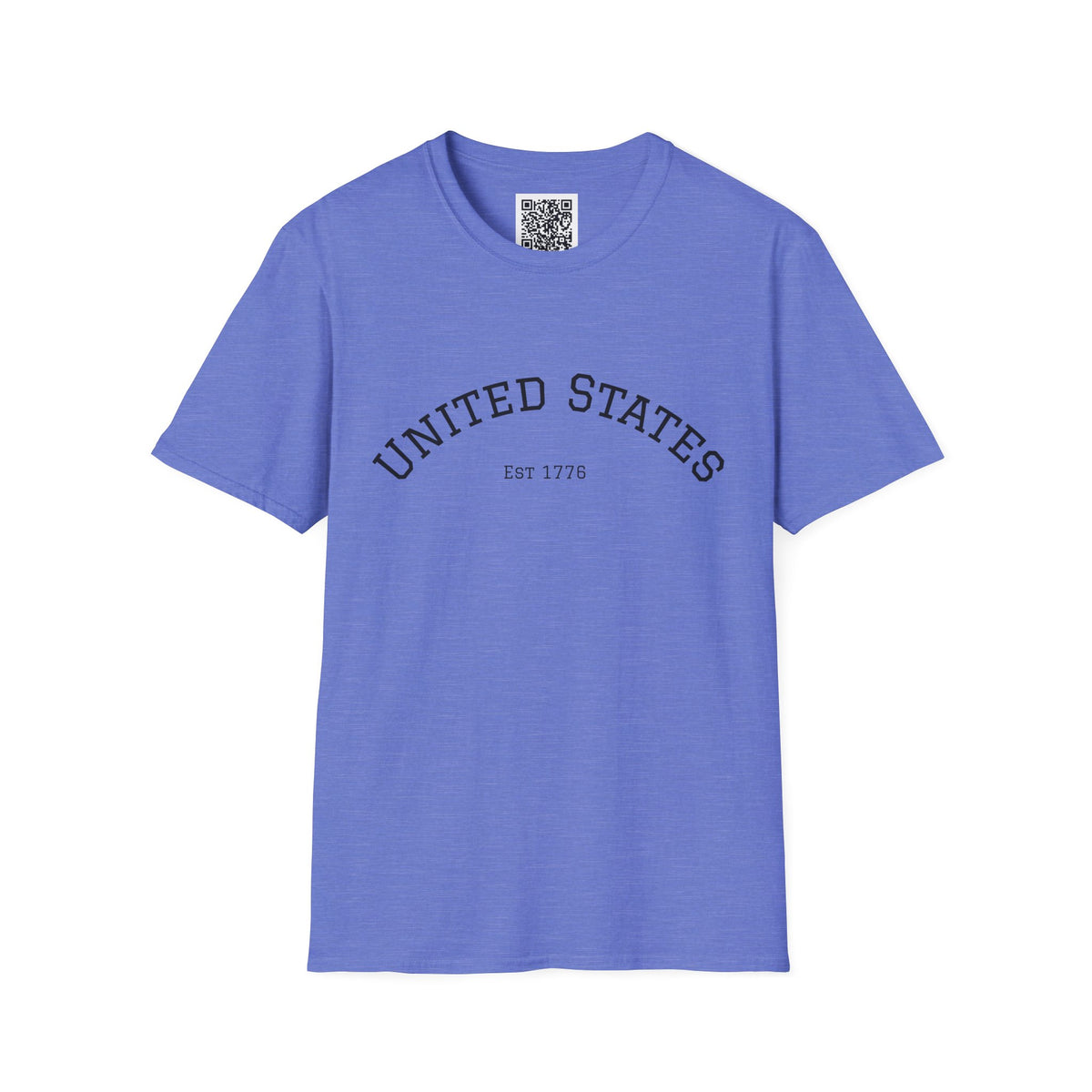 United States EST 1776 T-Shirt | Patriotic Vintage Script Tee