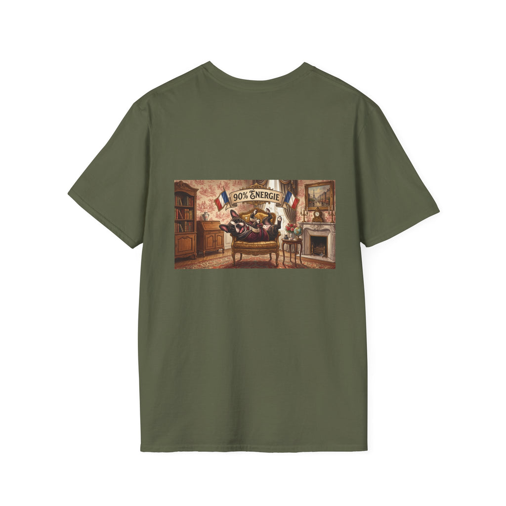 French Bulldog 90% Energy T-Shirt Graphic Tee
