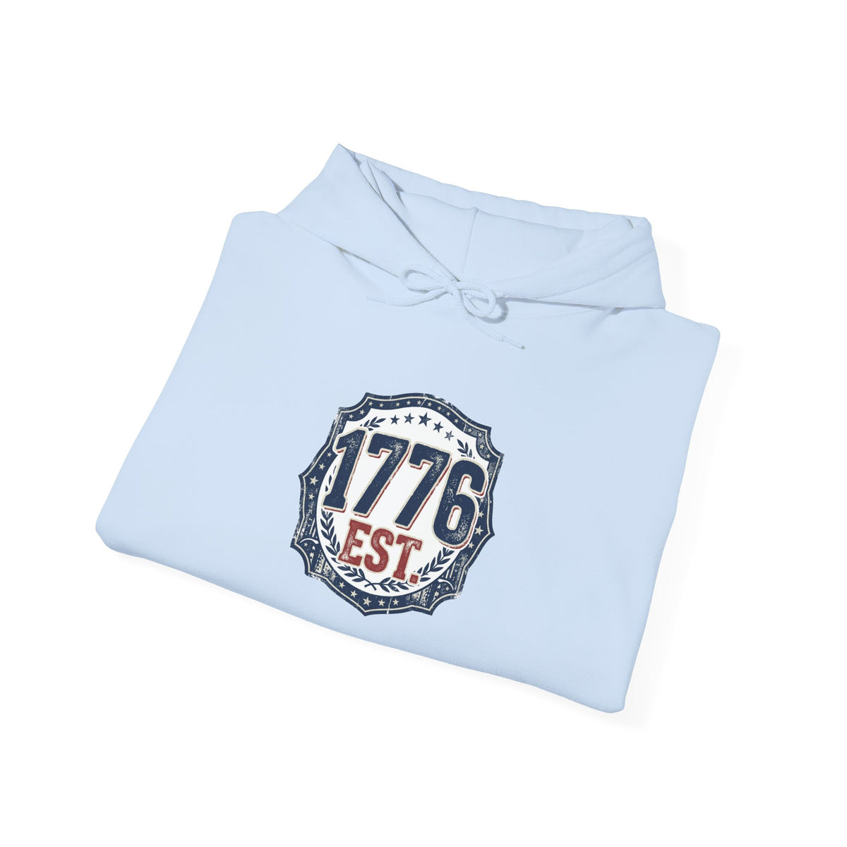 1776 Patriotic Hoodie — "Free Because of the Brave" Military Veteran Sweatshirt