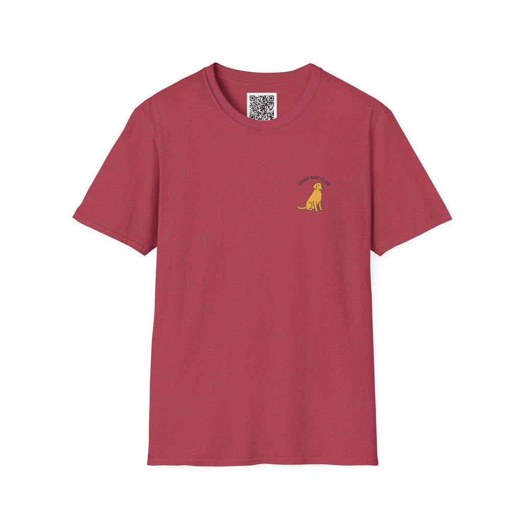 Golden Retriever Good Boy Club Print T-Shirt