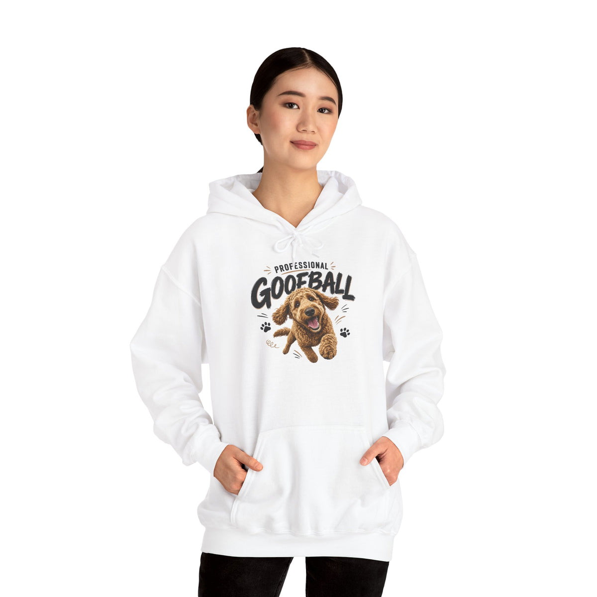"Professional Goofball" Playful Dog Graphic Pullover