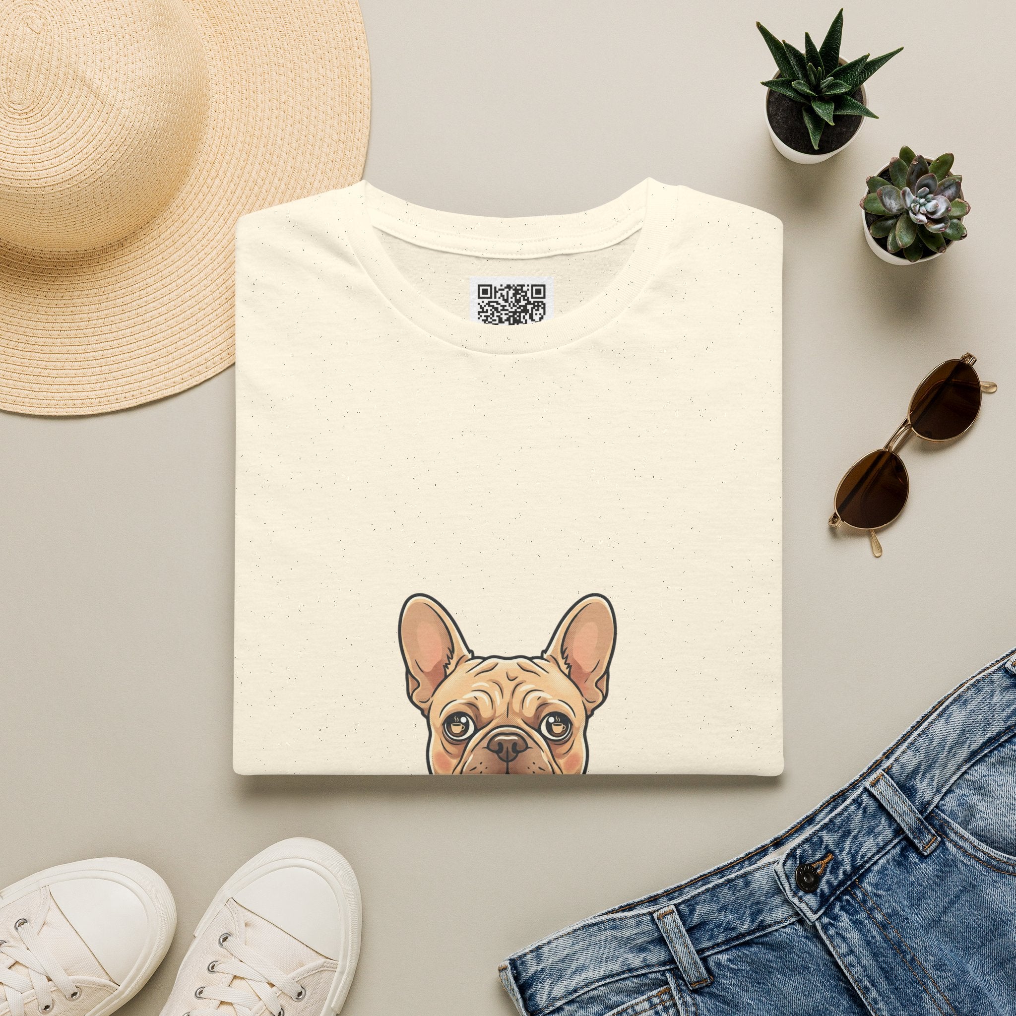 French Bulldog "Coffee First" T-Shirt