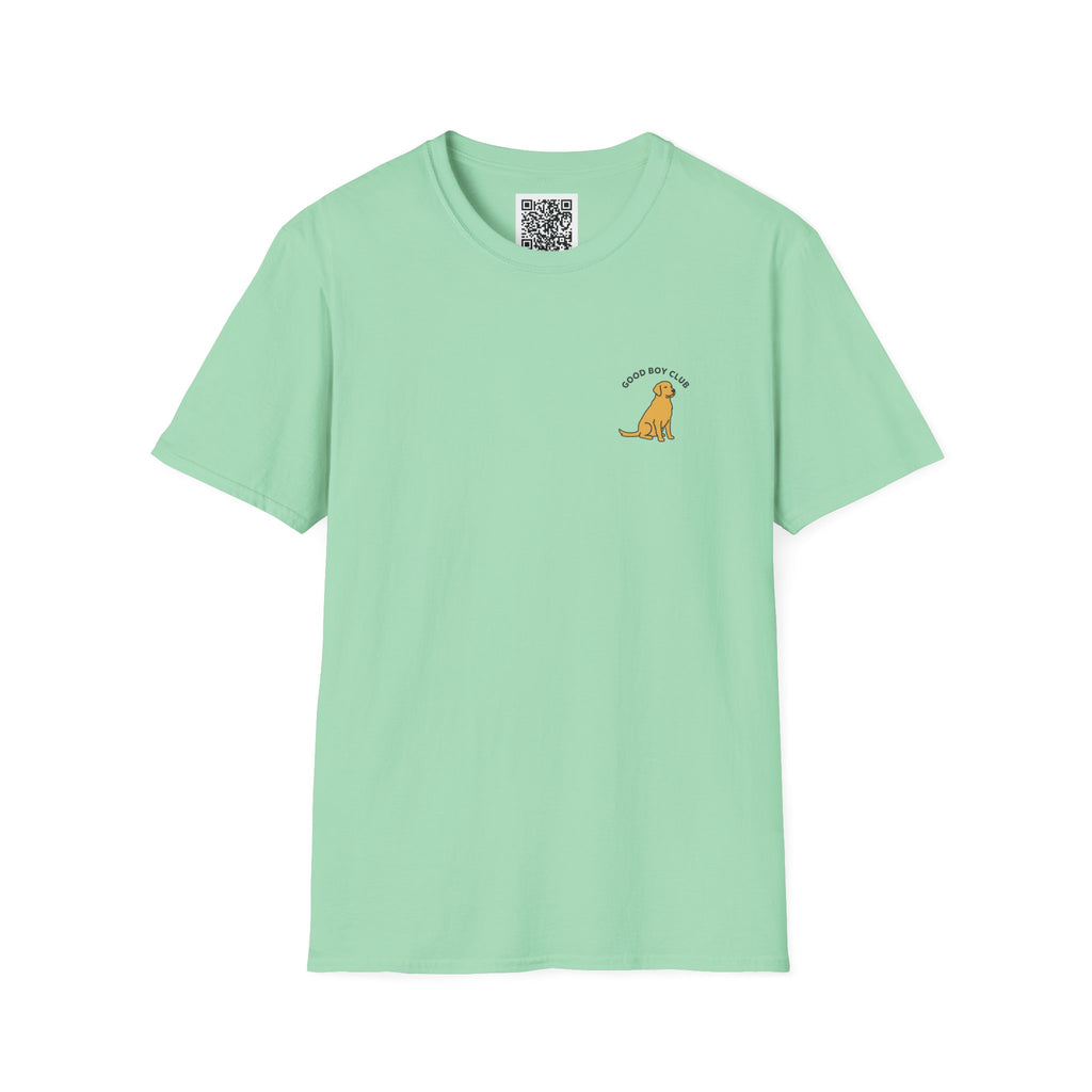 Golden Retriever Good Boy Club Print T-Shirt