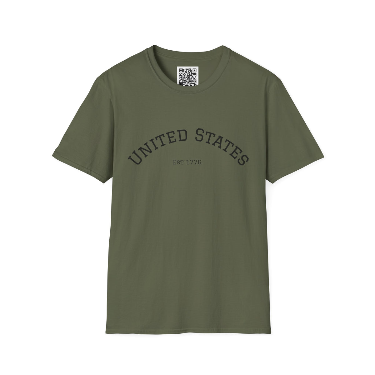 United States EST 1776 T-Shirt | Patriotic Vintage Script Tee