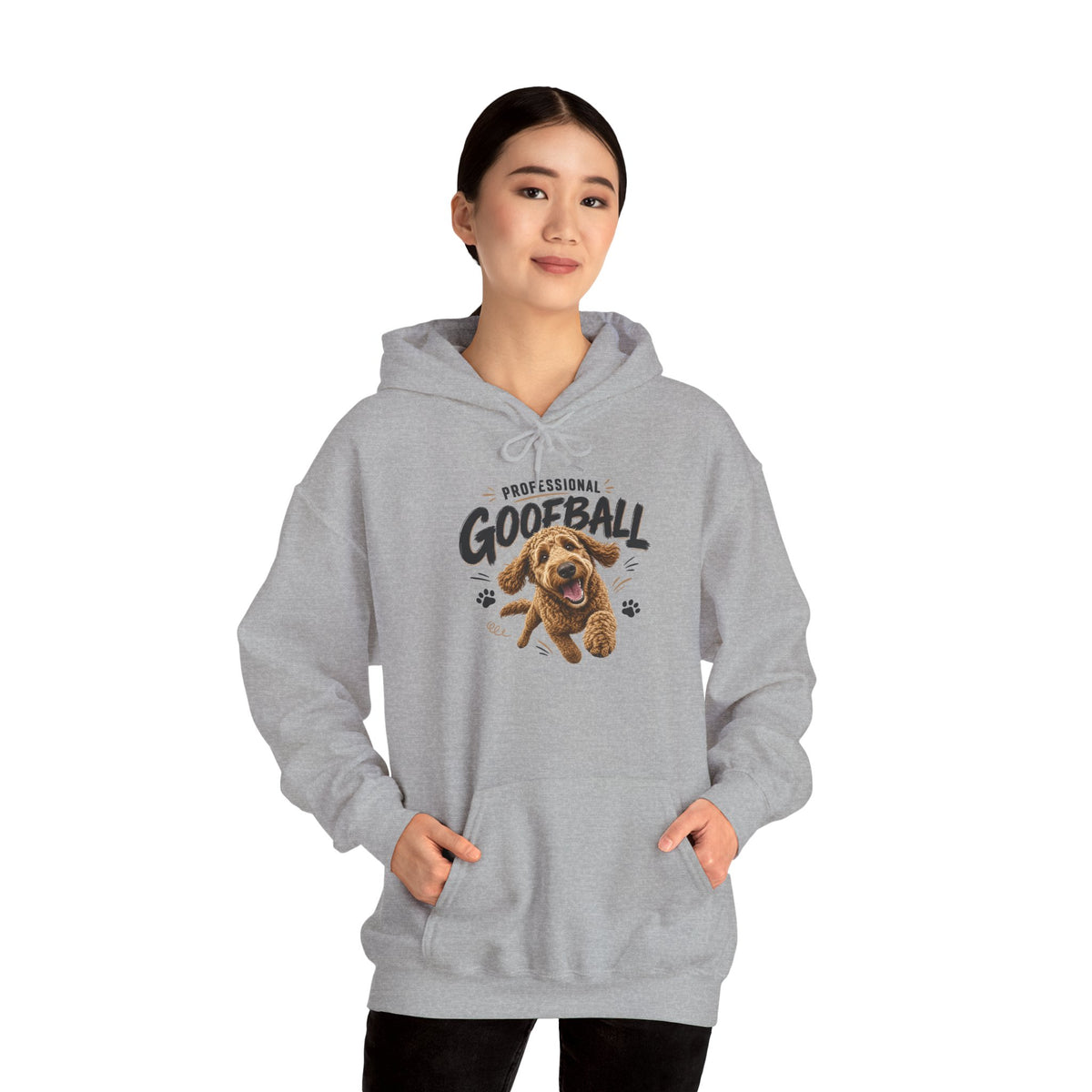 "Professional Goofball" Playful Dog Graphic Pullover