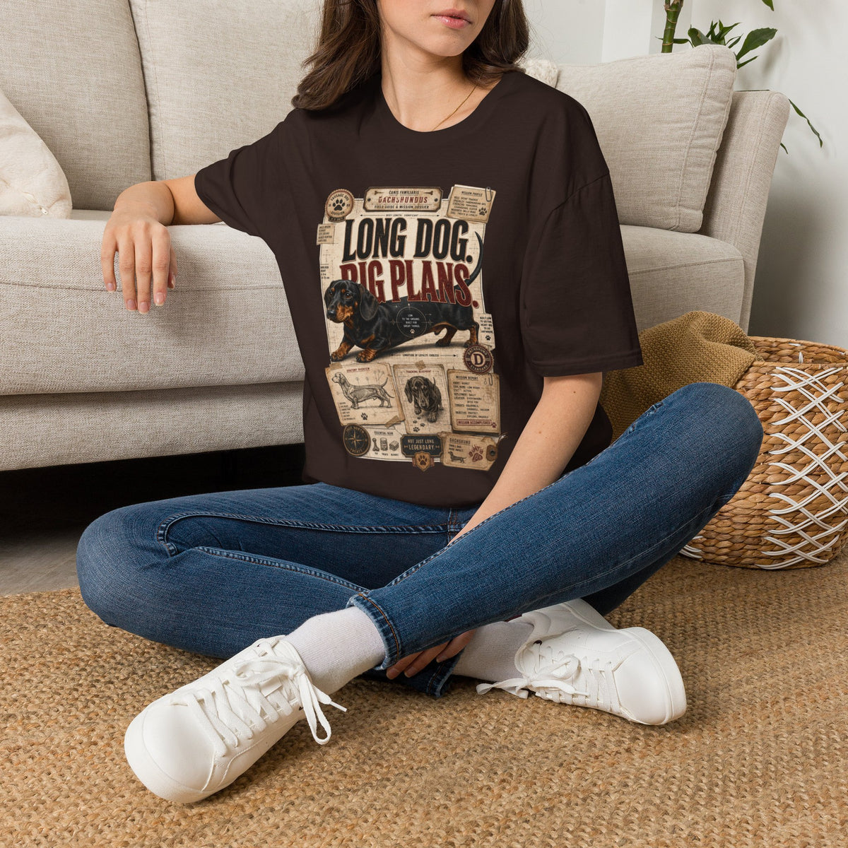 Long Dog, Big Plans Dachshund T-Shirt
