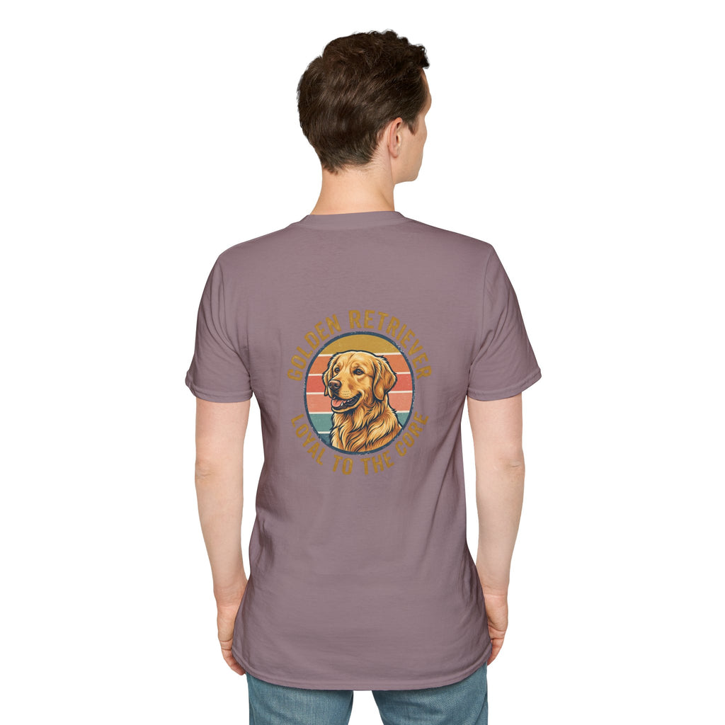 Golden Retriever Good Boy Club Print T-Shirt