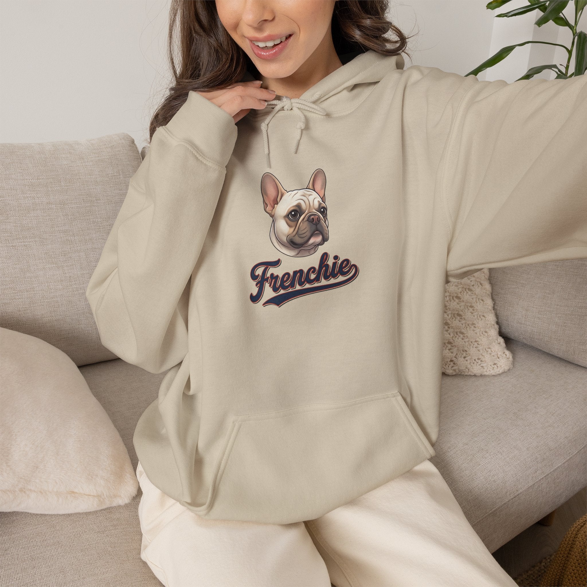 Frenchie Hoodie 90% Energy — Graphic Pullover