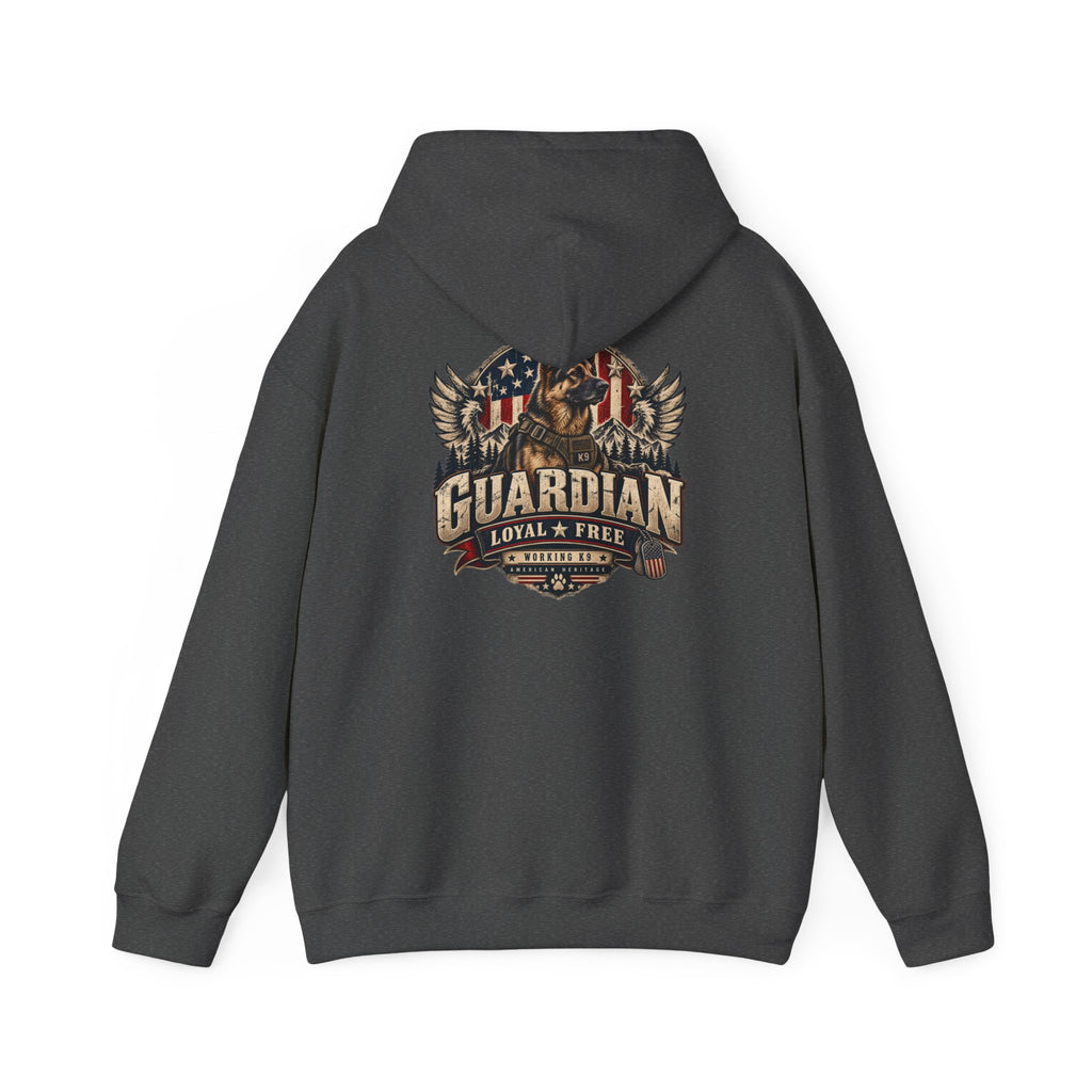 Guardian Loyal & Free Hoodie - Patriotic American Flag Eagle Design